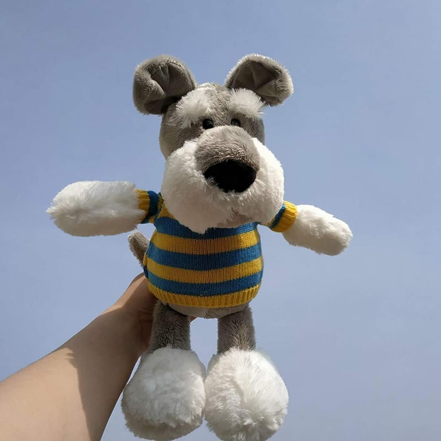 シュナウザー ぬいぐるみ 添い寝 スーパーソフト キャラクター だきまくら かわいい 人形 癒し 触り心地よい 人気 洗える インテリア 彼女 クリスマスプレゼント 男女兼用 35cm 50cm