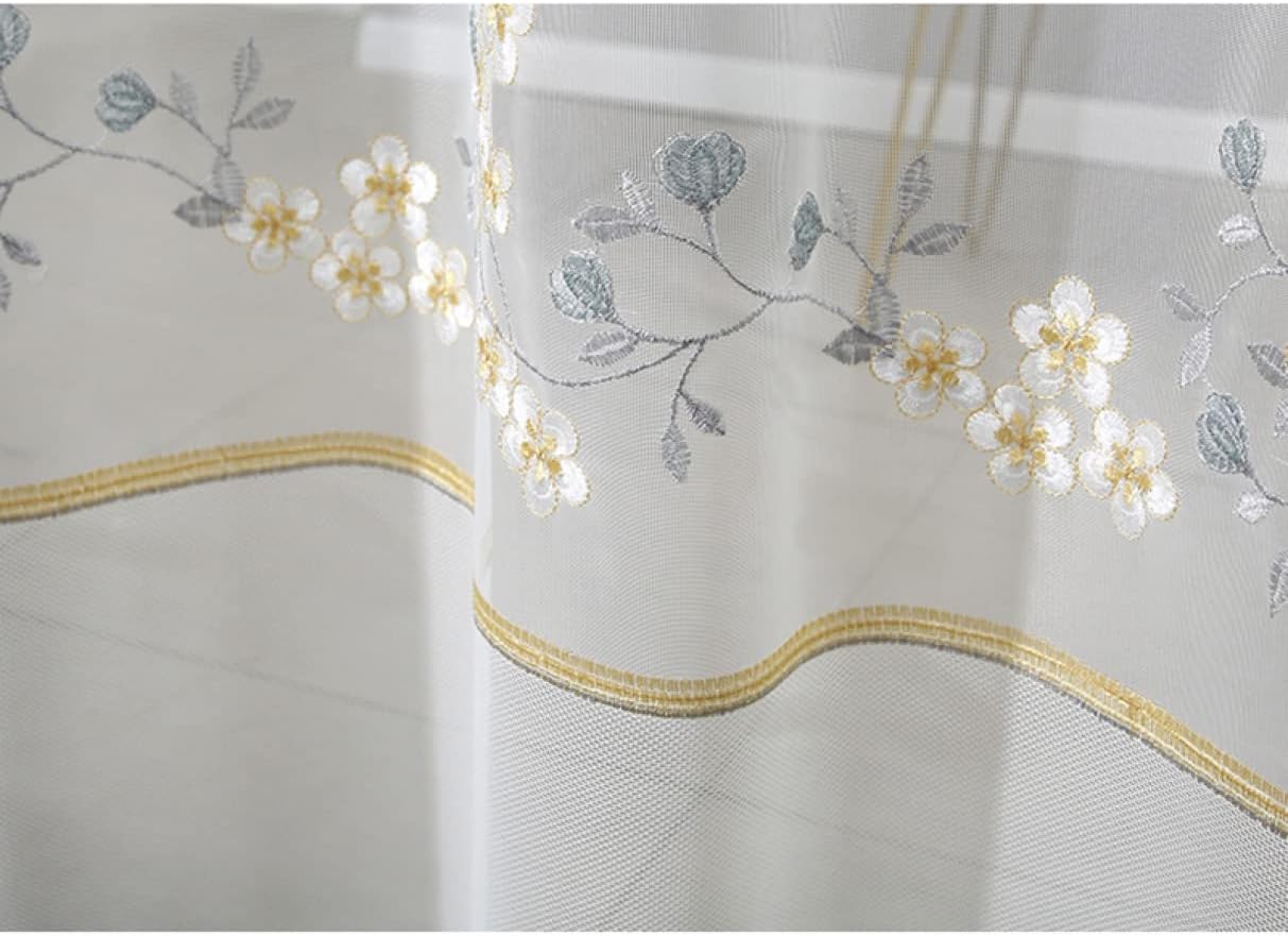 のれん 突っ張り棒 間仕切りカーテン 姫系 目隠し ドアカーテン 非遮光 ロング 85*190cm キッチン 刺? 仕切り布 タッセル付き 北欧 風通し 玄関 カラー3 ドア 花柄 蚊取り 虫よけ メ