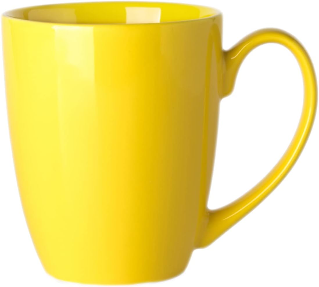 マグカップ 大きい 磁器 イエロー グレー ブルー 360ml おしゃれ 北欧 スリム 食器 コップ 食洗機可 レ..