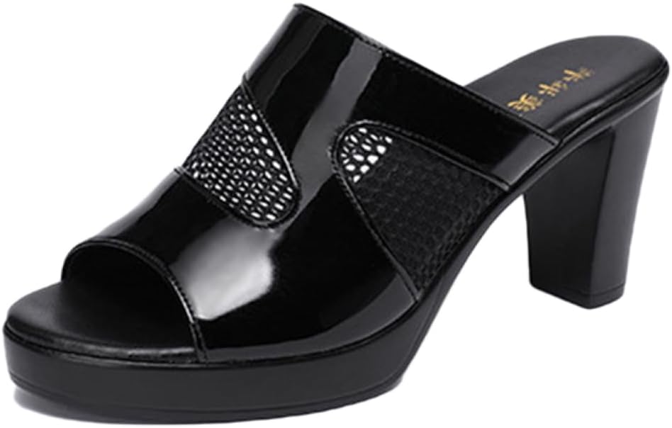 サンダル ミュール レディース ヒール 歩きやすい 厚底 太ヒール ハイヒール 靴 シューズ 黒 ブラック 白 ホワイト キャバ パーティー 旅行 高い 痛くない 疲れない 大きいサイズ かわいい つ