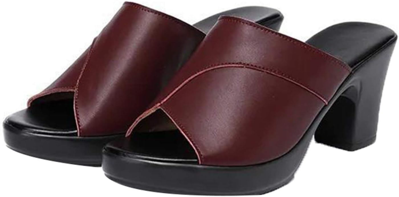 ミュール レディース ハイヒール サボ 無地 サンダル カジュアルシューズ スリッパ オープントゥ チャンキーヒール 歩きやすい 履きやすい ミュールサンダル 太めヒール 脱げない 疲れにくい オフィ