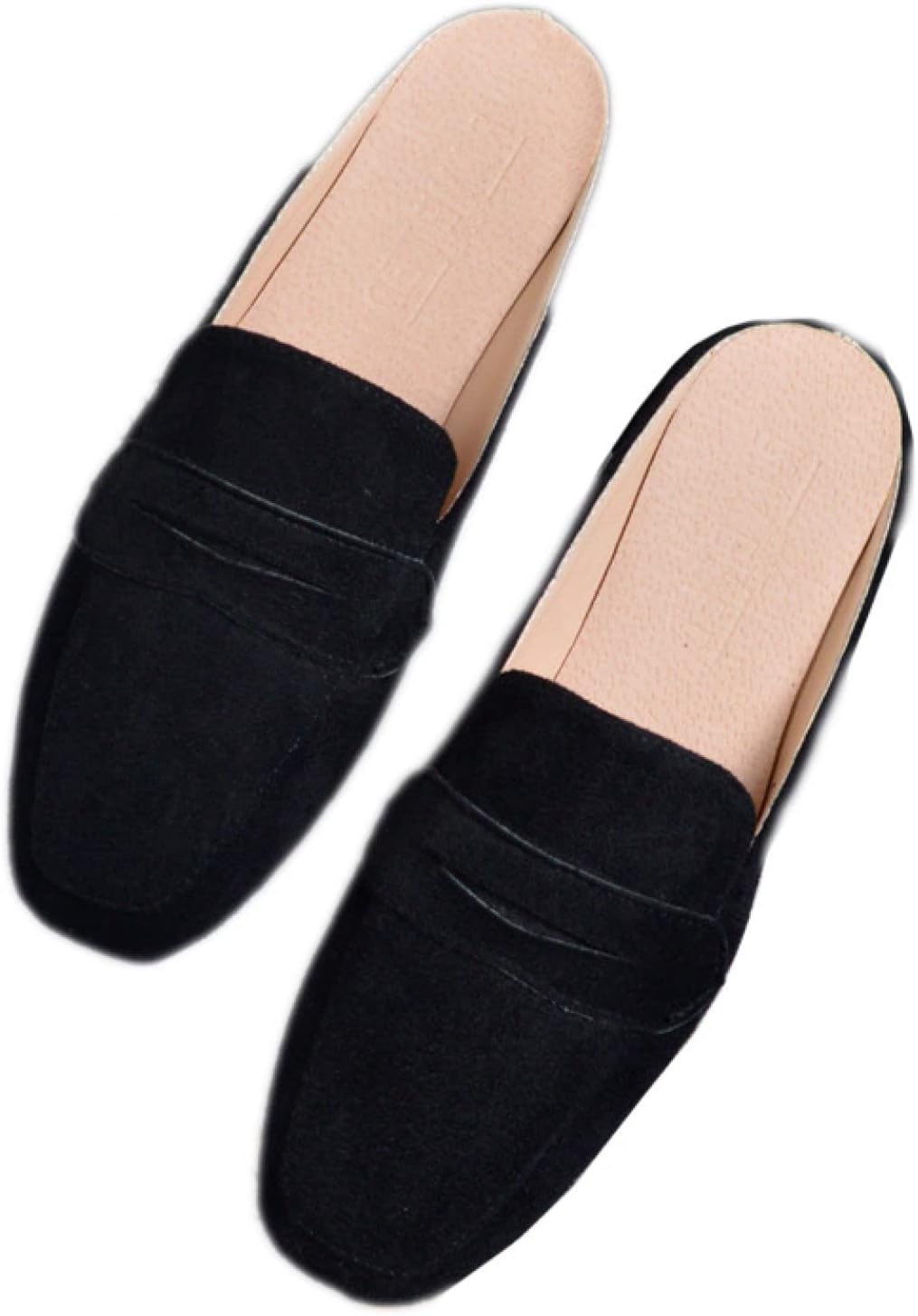 ミュール サンダル ぺたんこ 歩きやすい 走れるミュール レディース スクエアトゥ クッション性 柔らかい 美脚 カジュアル スリッパサンダル 外履き ルームシューズ おしゃれ 滑り止め ローファー