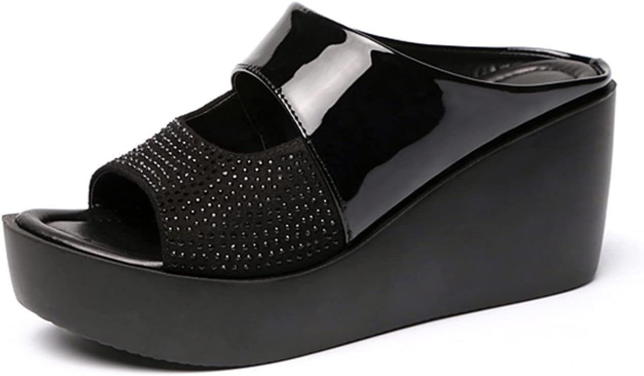 レディース サボ サンダル ウエッジ ヒール ウェッジ 7.5cm 美脚 歩きやすい ハイヒール オープントゥ ミュール シューズ 痛くない 大きいサイズ 安定感 オフィス 婦人靴 大人 靴 かわいい