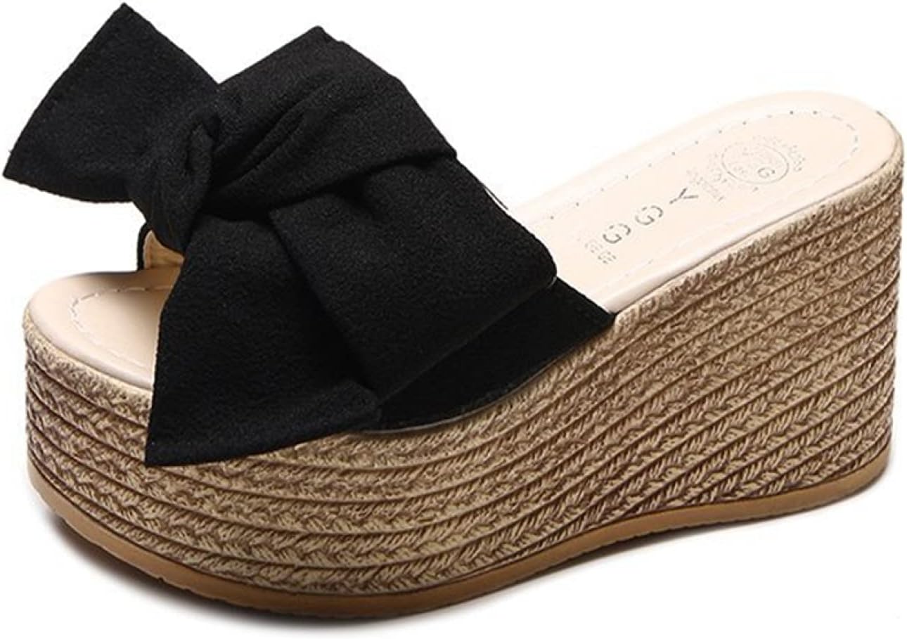 ウェッジソール サンダル ミュール サンダル レディース リボン ヒール サンダル 厚底 ウェッジ ミュール ウエッジソール ウェッジサンダル ハイヒール 夏 おしゃれ 厚底サンダル 大きいサイズ 歩