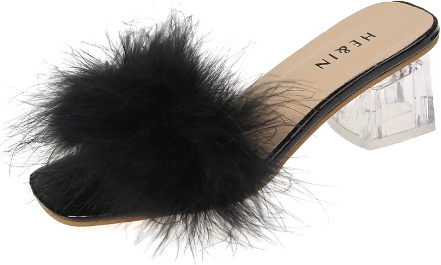 ファー ミュール 秋冬 サンダル レディース 歩きやすい パンプス 痛くない スリッパ ハイヒール おしゃれ もこもこ ふわふわ 裏ボア オフィスサンダル 太ヒール 疲れにくい サボサンダル つっかけ