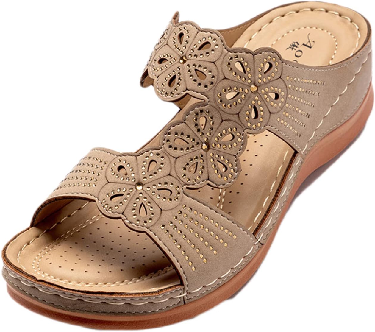 ウェッジソール サンダル レディース プール お風呂 夏 ボヘミア スリッパ オープントゥ パンプス 痛く..