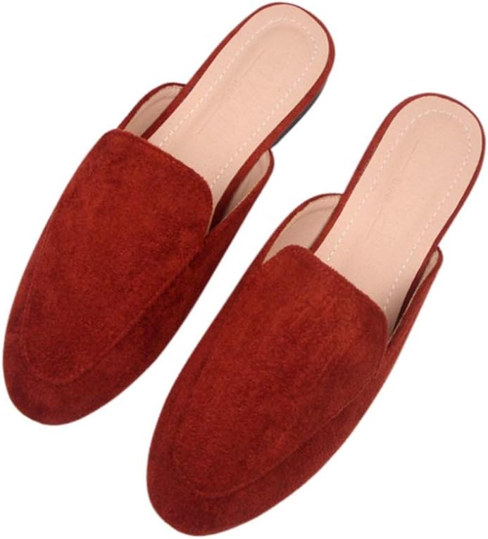 ミュール サンダル ローヒール 歩きやすい 疲れない レディース Vカット クッション性 屈曲性 美脚 カジュアル デイリーウォーキングサンダル 衝撃吸収 外反母趾 おしゃれ 可愛い ローファー スリ