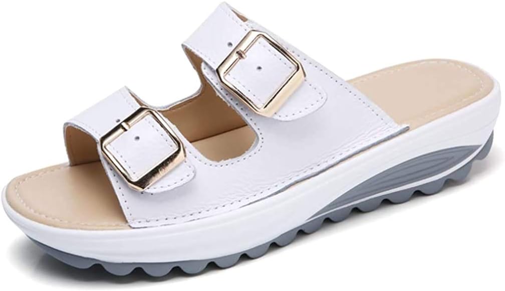 ウェッジソール ダブルベルト サンダル レディース 春夏 ミュール おしゃれ 歩きやすい 履きやすい 美脚 通勤 ママシューズ 厚底 サンダル 旅行 リゾート カジュアル 脚長 疲れにくい ウエッジソ
