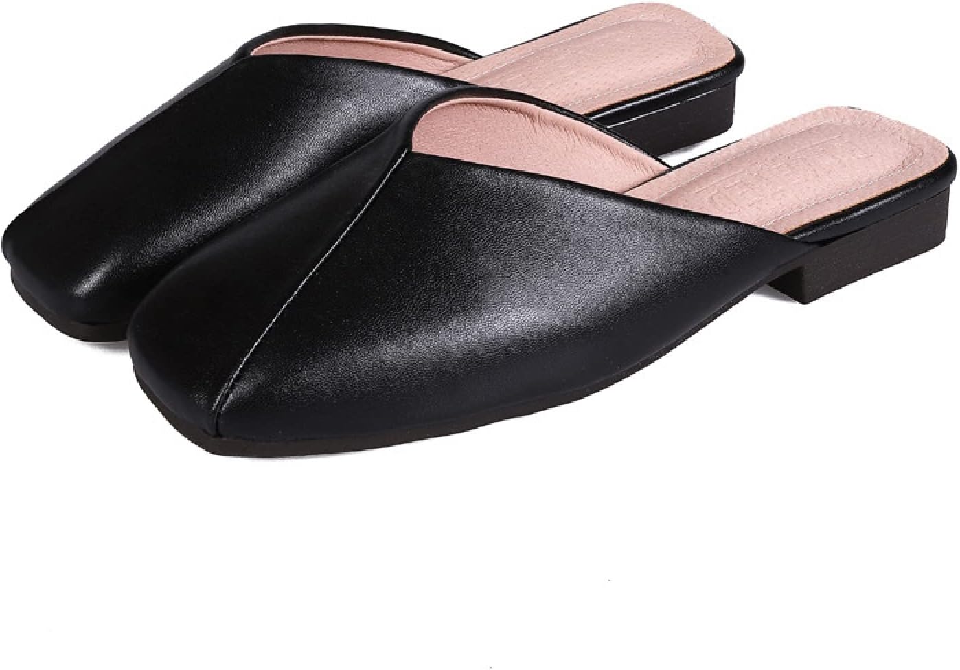 スクエアトゥ 大きいサイズ フラットサンダル レディース シューズ 太ヒール ローヒール 走れる 美脚 シンプル きれいめ サンダル サボ サボサンダル パンプス 歩きやすい おしゃれ 大人カジュアル