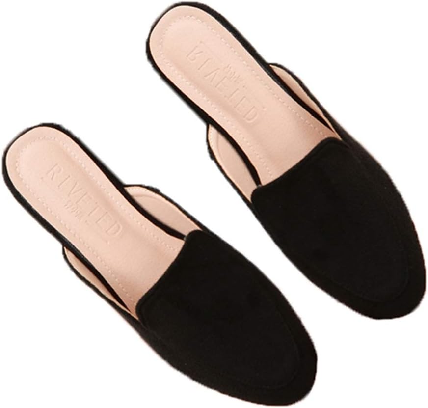 ミュール サンダル ローヒール 歩きやすい 疲れない レディース Vカット クッション性 屈曲性 美脚 カジュアル デイリーウォーキングサンダル 衝撃吸収 外反母趾 おしゃれ 可愛い ローファー スリ