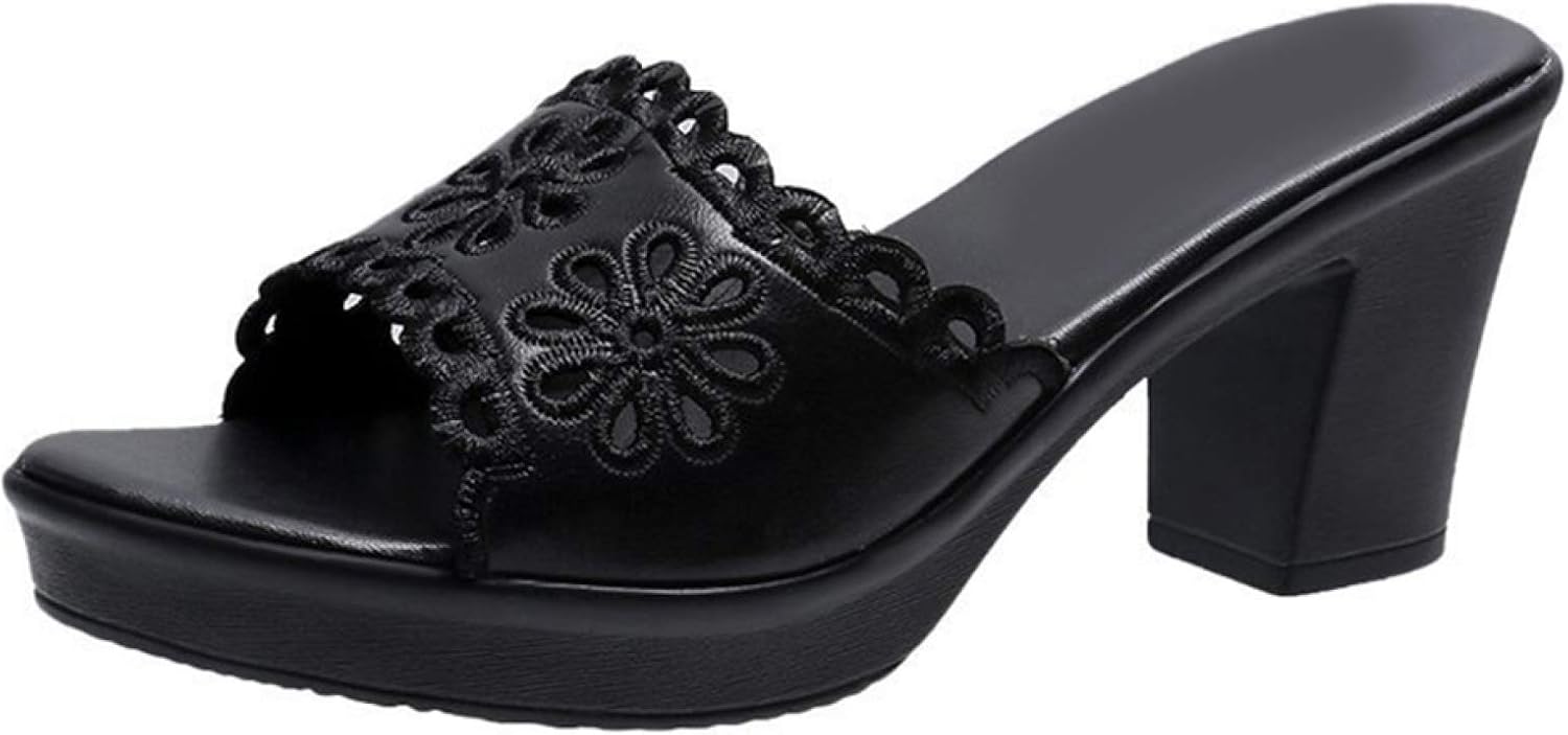 ミュール サンダル 厚底 プラットフォーム 安定感 太ヒール チャンキーヒール シンプル おしゃれ 7センチヒール 美脚 かわいい ブラック ホワイト カジュアル 走れる 歩きやすい 疲れない サボサ