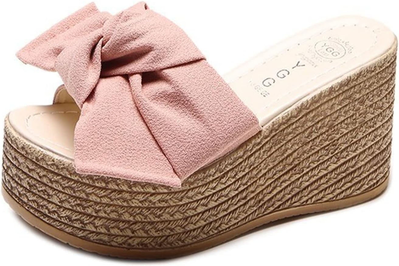 ウェッジソール サンダル ミュール サンダル レディース リボン ヒール サンダル 厚底 ウェッジ ミュール ウエッジソール ウェッジサンダル ハイヒール 夏 おしゃれ 厚底サンダル 大きいサイズ 歩