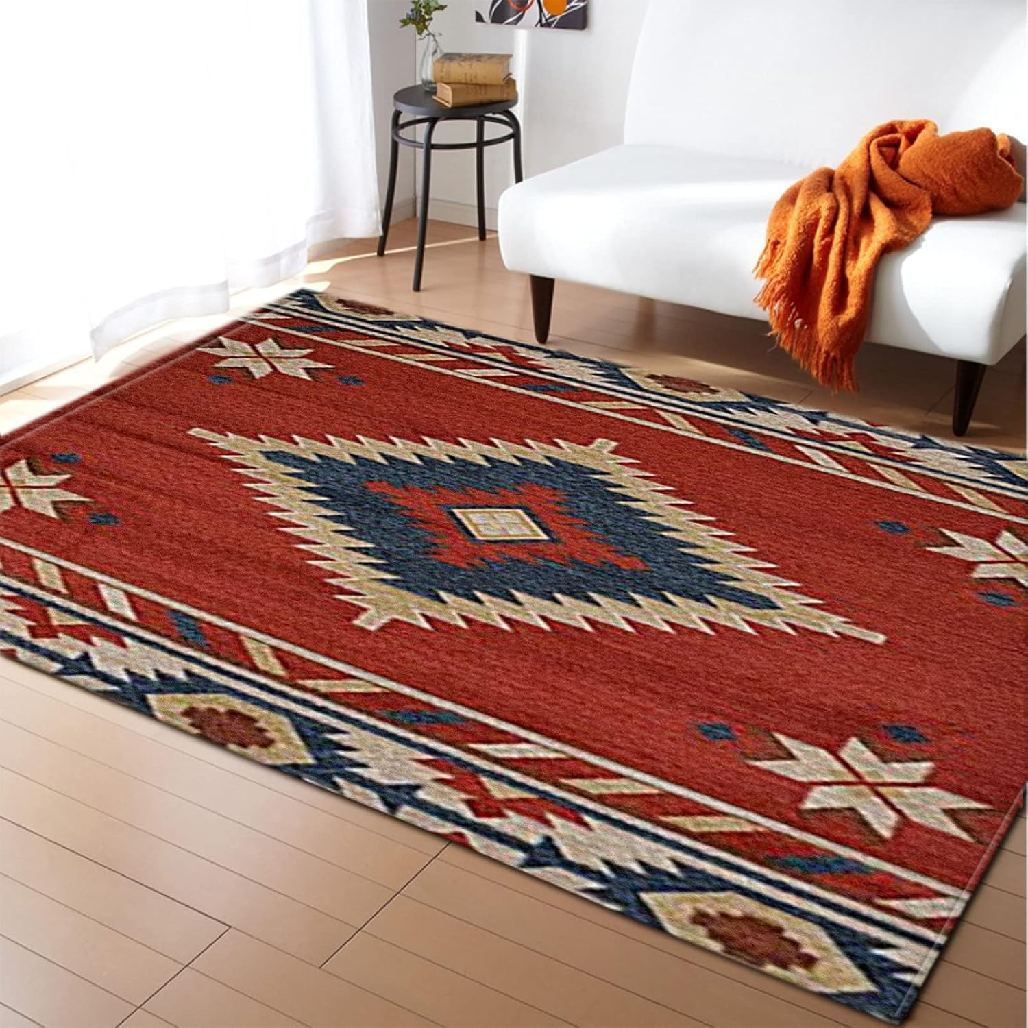ペルシャ絨毯風 カーペット おしゃれ 80*120cm ペルシャ柄 キリム ラグ 北欧風 柄 ペルシャ アンティーク ヴィンテージ 絨毯 200×300 2畳 タイプ 3畳 マット ラグ テレワーク