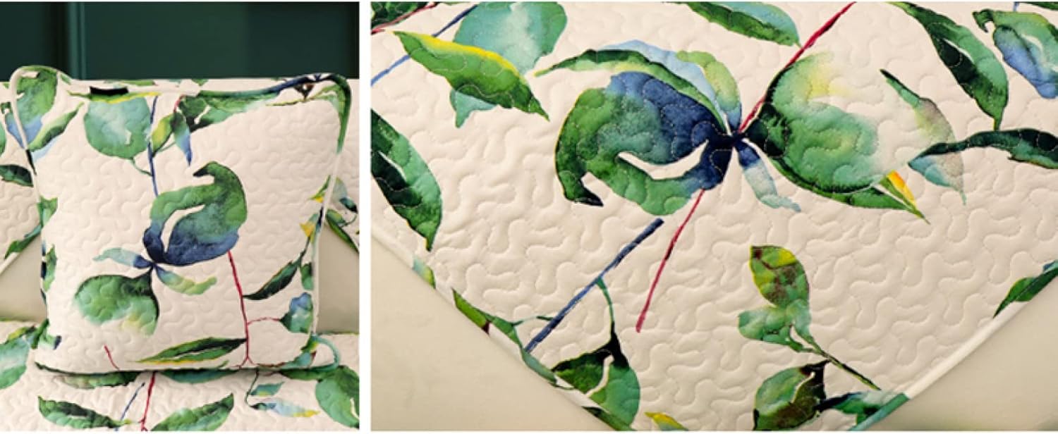 綿 ソファーカバー100 綿 風 茶室 モノトーン 民族風 カラー 葉柄 優しい手触り 90*160cm 肘付き/肘なし マルチカバー おしゃれ 滑り止め 室内マット エスニック 汚れ防止 洗濯可 ソ