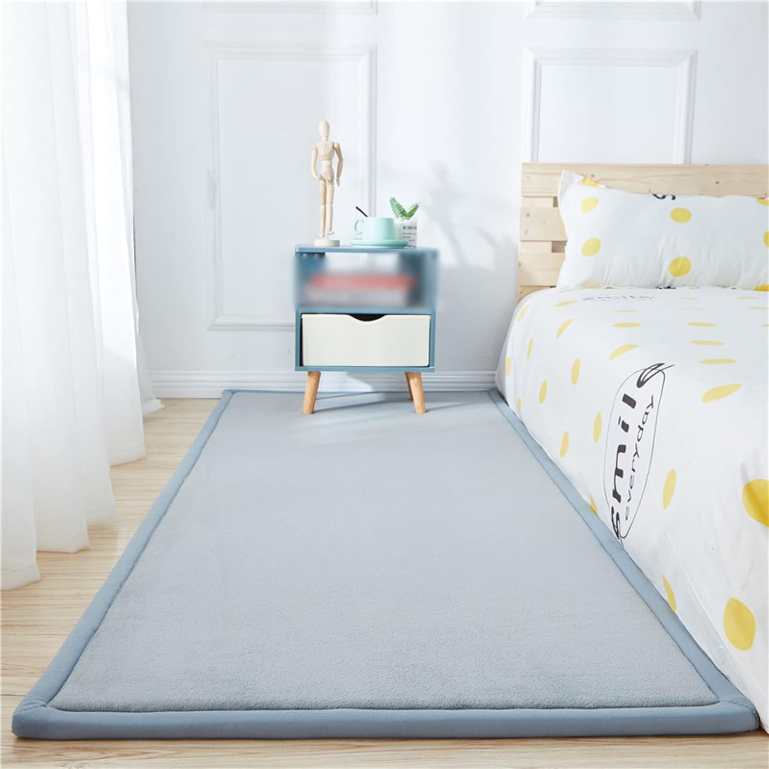 ラグマット カーペット 防ダニ ラグ 防臭 80*200 滑り止め付 カーペット 居間 滑り止め付 折り畳み 衝..