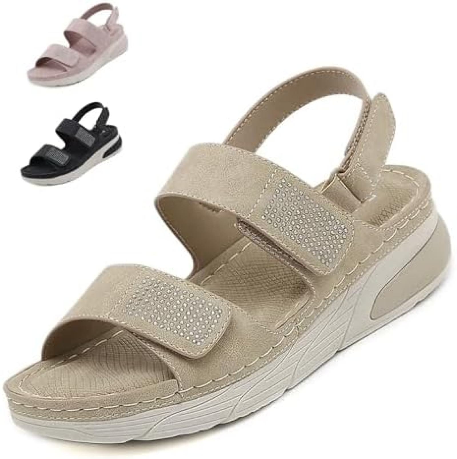 　　　 ◆◇◆売れている秘密◆◇◆ 【サイズ】35=22.5cm,36=23.0cm,37=23.5cm,38=24.0cm,39=24.5cm,40=25.0cm。普段カジュアルシューズ23cmを履いていますので、こちらのシューズは23cmで丁度のサイズ感でした。 4cmのヒールで歩きやすく美脚見せ♪オープントゥでおしゃれ度UP！ 高反発のクッションインソールで疲れ知らず！軽量で足に優しい履き心地！ 幅広いシーンで活躍！都市部や旅行に最適な軽量デザイン！ サイズ展開も豊富！23cmを履いている方は23cmでぴったりサイズです！ 　　　◆◇◆注意事項◆◇◆ご覧のモニターの環境、撮影環境により実物と色味が異なって見える場合がございます。湿った状態で他のものと擦り合わせると色が移る恐れがあります。濃色品の洗濯時は、白色、淡色と分けて洗ってください。説明 【サイズ】35=22.5cm,36=23.0cm,37=23.5cm,38=24.0cm,39=24.5cm,40=25.0cm。普段カジュアルシューズ23cmを履いていますので、こちらのシューズは23cmで丁度のサイズ感でした。 【美脚を演出する4cmヒール】程よい高さの4cmヒールで美脚効果を発揮します。オープントゥデザインでおしゃれな足元を演出し、ラクチンでキレイなスタイルを叶えます。 【快適な履き心地】厚底サンダルは高反発のクッションインソールを採用し、疲れにくく足に優しい高機能なクッション素材で作られています。軽量なウェッジ素材のアウトソールが快適な履き心地を提供します。 【幅広い用途に対応】軽量で都市部や旅行など様々な場面で活躍することができるシースルーサンダルです。散歩やドライブ、デートなどのシーンで簡単なコーディネートを楽しむことができます。 【豊富なサイズ展開】35?40のサイズ展開で、幅広い方に対応しています。普段23cmのシューズを履く方は23cmで丁度のサイズ感となりますので、安心してお求めいただけます。