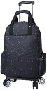 リュックキャリー 3way キャスターバッグ 25L キャリーバッグ 小型 2~3泊対応 4輪 撥水加工 トロリーバッグ メンズ レディース 旅行 合宿 出張 ...