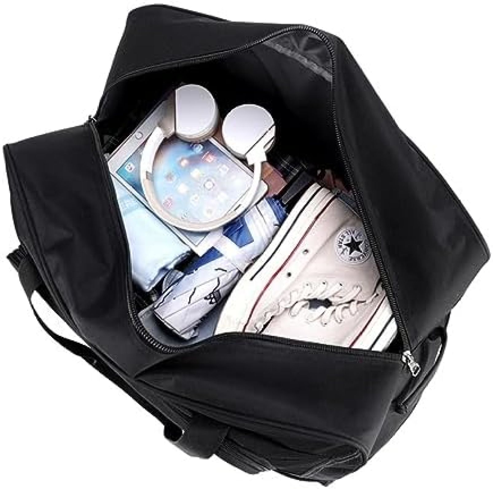 ボストンキャリー 3way ボストンバッグ キャリーバッグ 60L 大容量 旅行バッグ キャスターバッグ 3輪 静音 防水 折りたたみ トラベルバッグ スーツケース ブラック 修学旅行 出張 レディー jollibee-10017649 Libre777 サンプル画像3