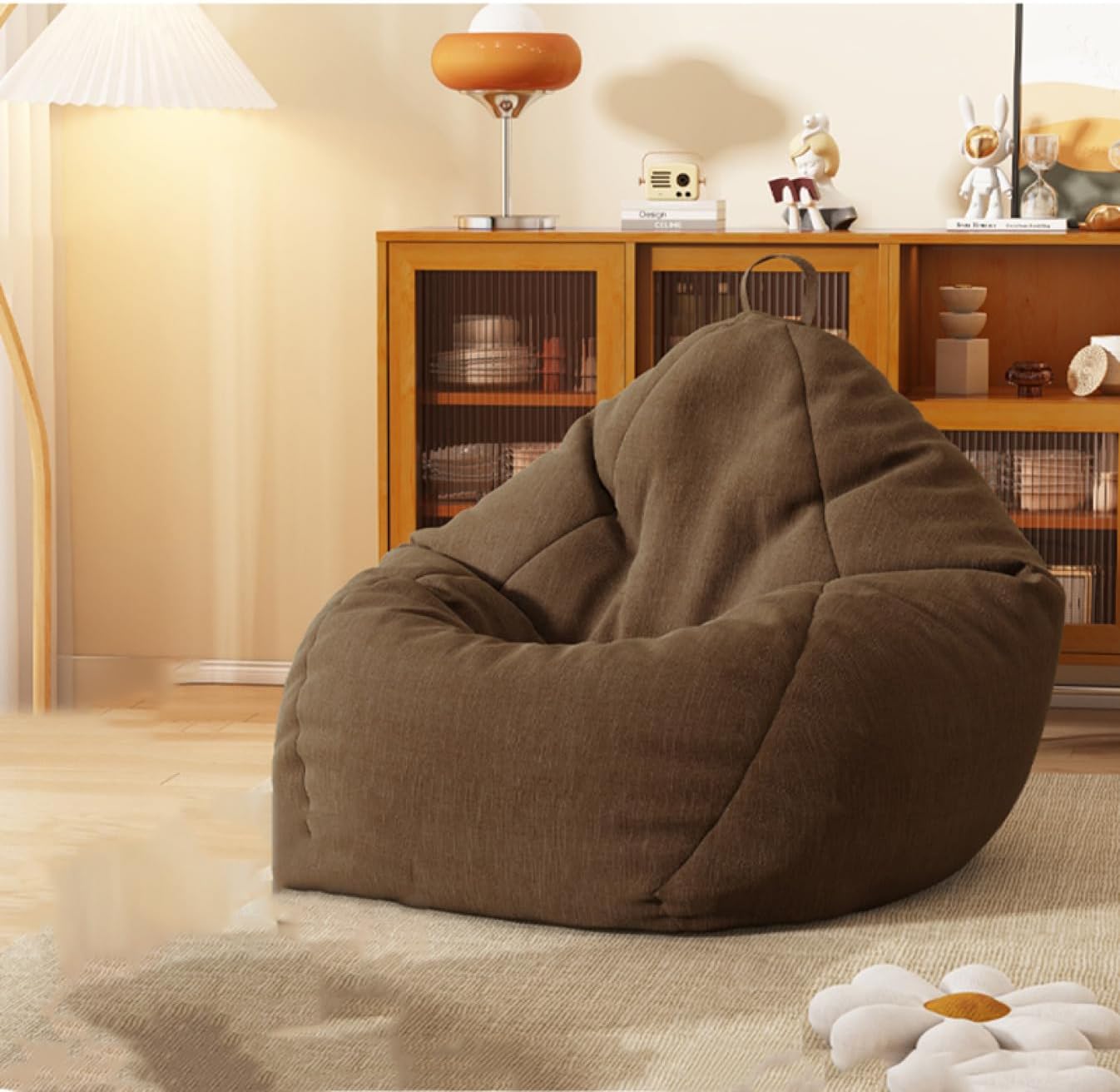 ビーズクッション ソファー 豆袋 ミニ マイクロビーズ 洗える カバー ソファ 座椅子 ビーズ クッション 人をダメにするクッション ソファ 極小 80*90 大きい 取り外し可能 グレー 豆袋 ミニ