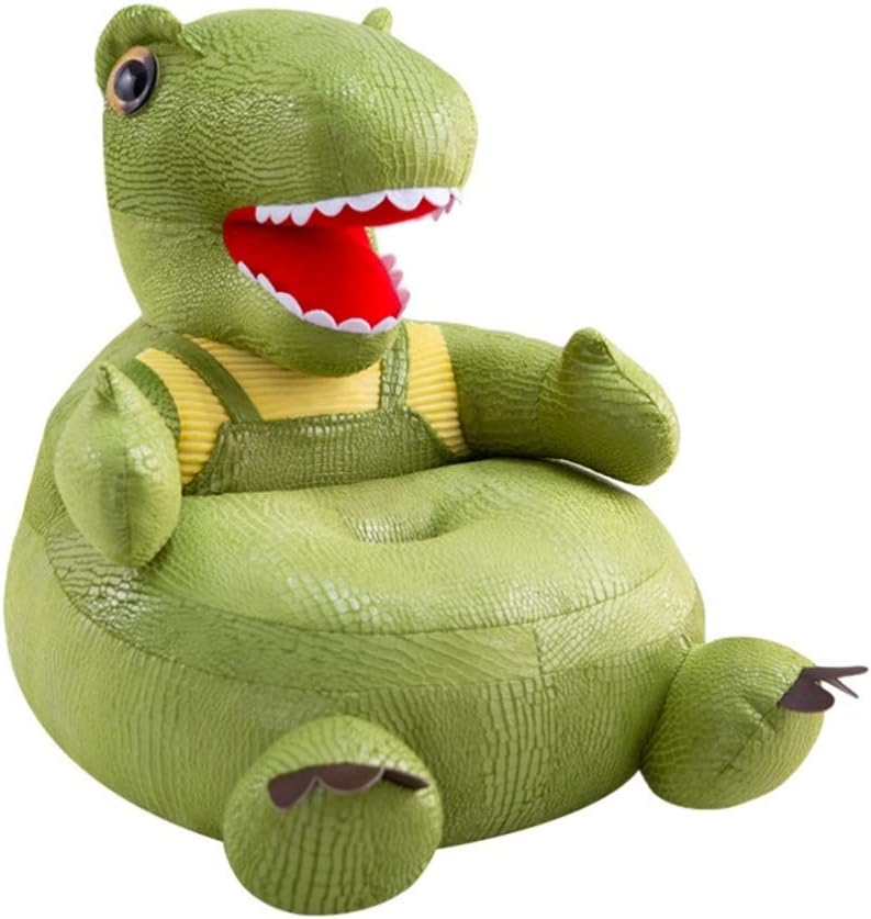 子供用ソファー 3歳~6歳 座れるぬいぐるみ ソフトチェア 恐竜 コットン 滑り止め付 安定感 ふんわり ソフト お食事用 カワイイ プレゼント 贈り物 保育園 お誕生日 座布団 キッズソファー グリ