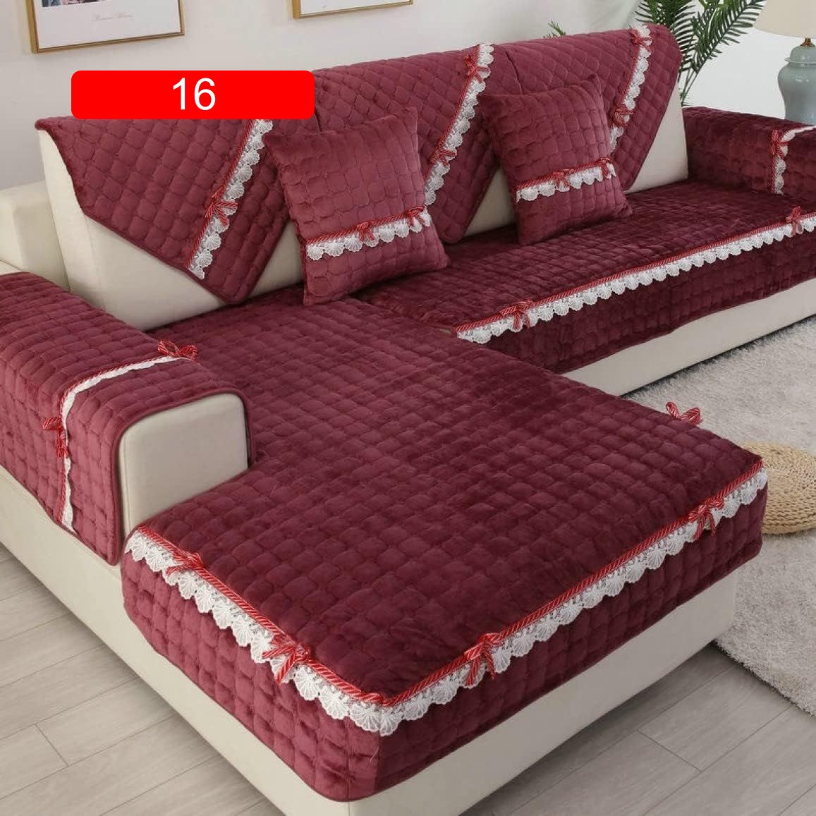 無地 ソファーカバー1 2 3人掛け用 肘付き 防汚 四季兼用 厚み 替えカバー 四季適用 ペット用 猫 犬 手洗い可能 シンプル 滑り止め 傷防止 ペット用ソファーカバー 模様替え ソファーシーツ [3]