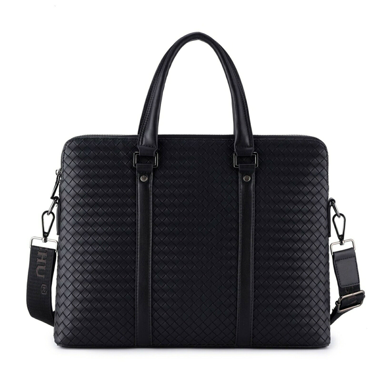 ビジネスバッグ メンズ 2WAY ブリーフケース 大容量 軽量 撥水 14インチPC収納 伸縮ショルダーベルト パソコンバッグ 就活バッグ 通勤 ビジネス 出張 リクルート 就職活動 男女兼用 PUレ(4)