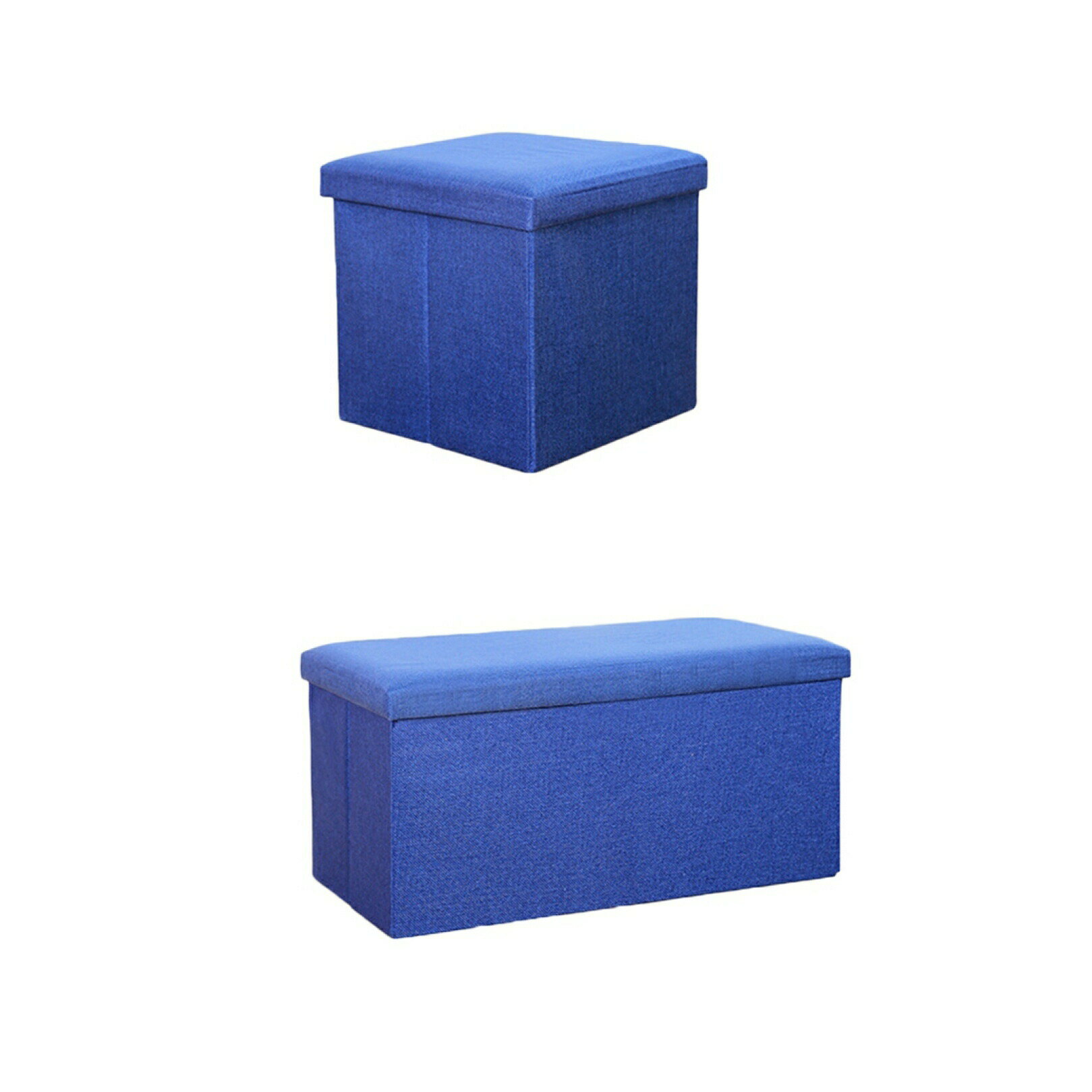 スツール収納 オットマン収納 長方形 布製 収納スツール ストレージチェア フットレスト 単品 踏み台 ..