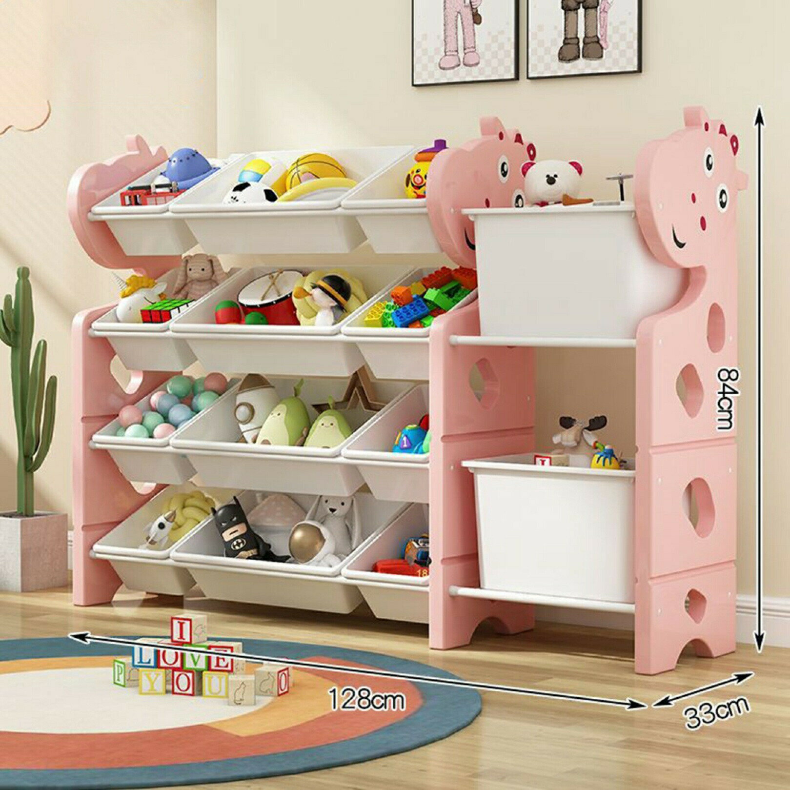 おもちゃ収納 子供用 収納ボックス 収納ラック 組立簡単 分類収納キッズラック おもちゃ収納ケース おもちゃ箱 おもちゃ収納棚 大容量 かわいい 本箱 子供用絵本棚 子供部屋 入園 祝い 入学プレゼ