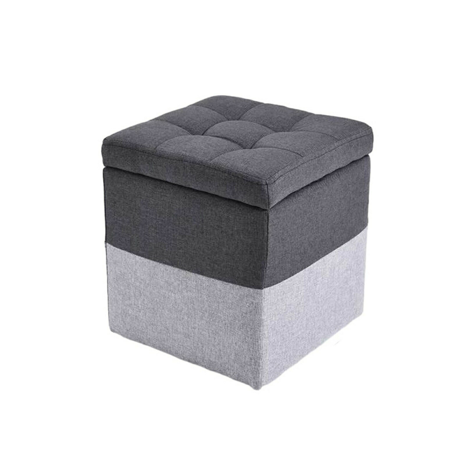 スツール収納 収納ベンチ 布製 オットマン収納 単品 足置き 収納 多機能 フットレスト ストレージチェ..