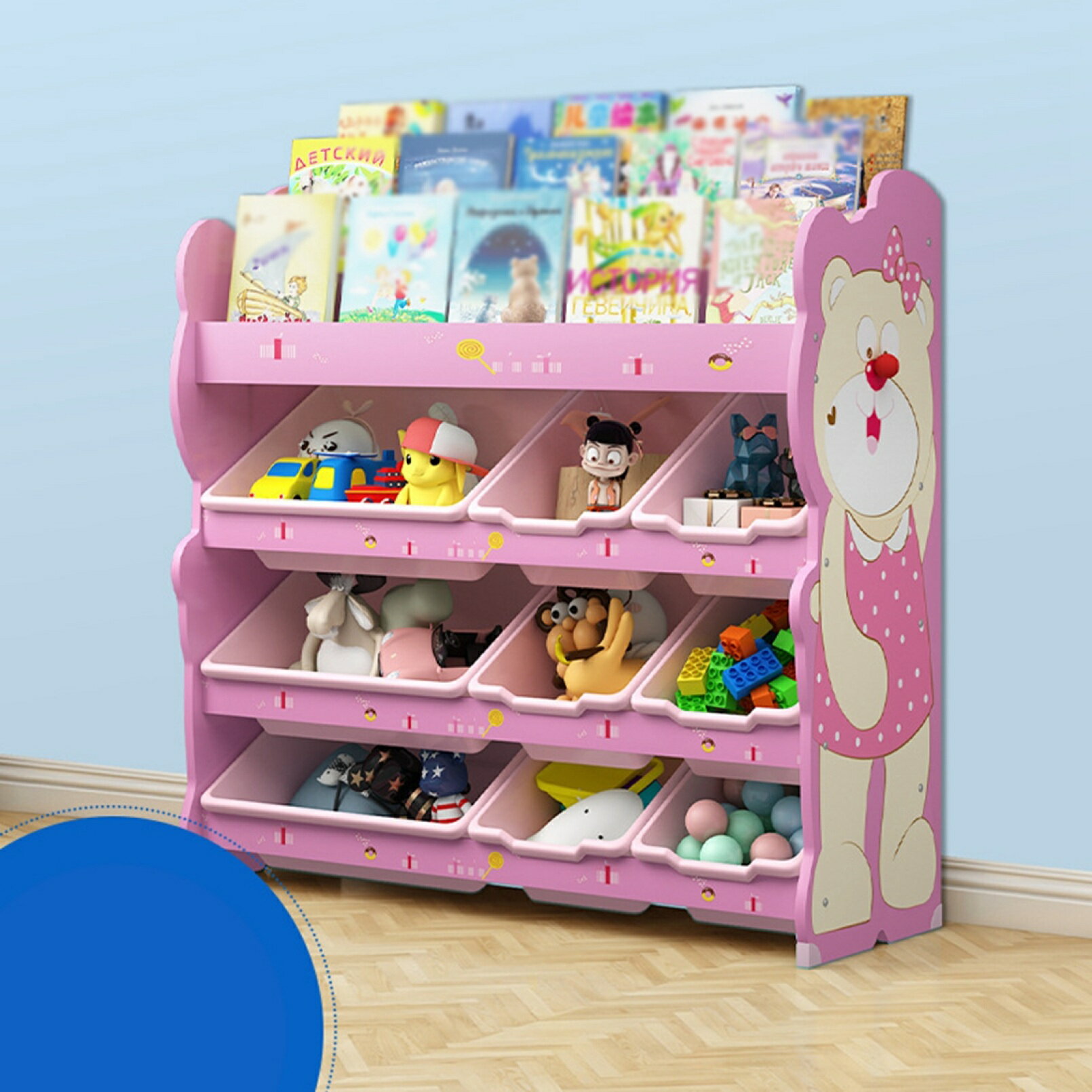 おもちゃ収納ラック おもちゃ箱 大容量 子供 おもちゃ収納棚 おもちゃボックス 収納ケース 分類収納キッズラック 子供用シェルフ 子供用絵本棚 絵本ラック 子供部屋 大容量 組立簡単 入園 祝い 入