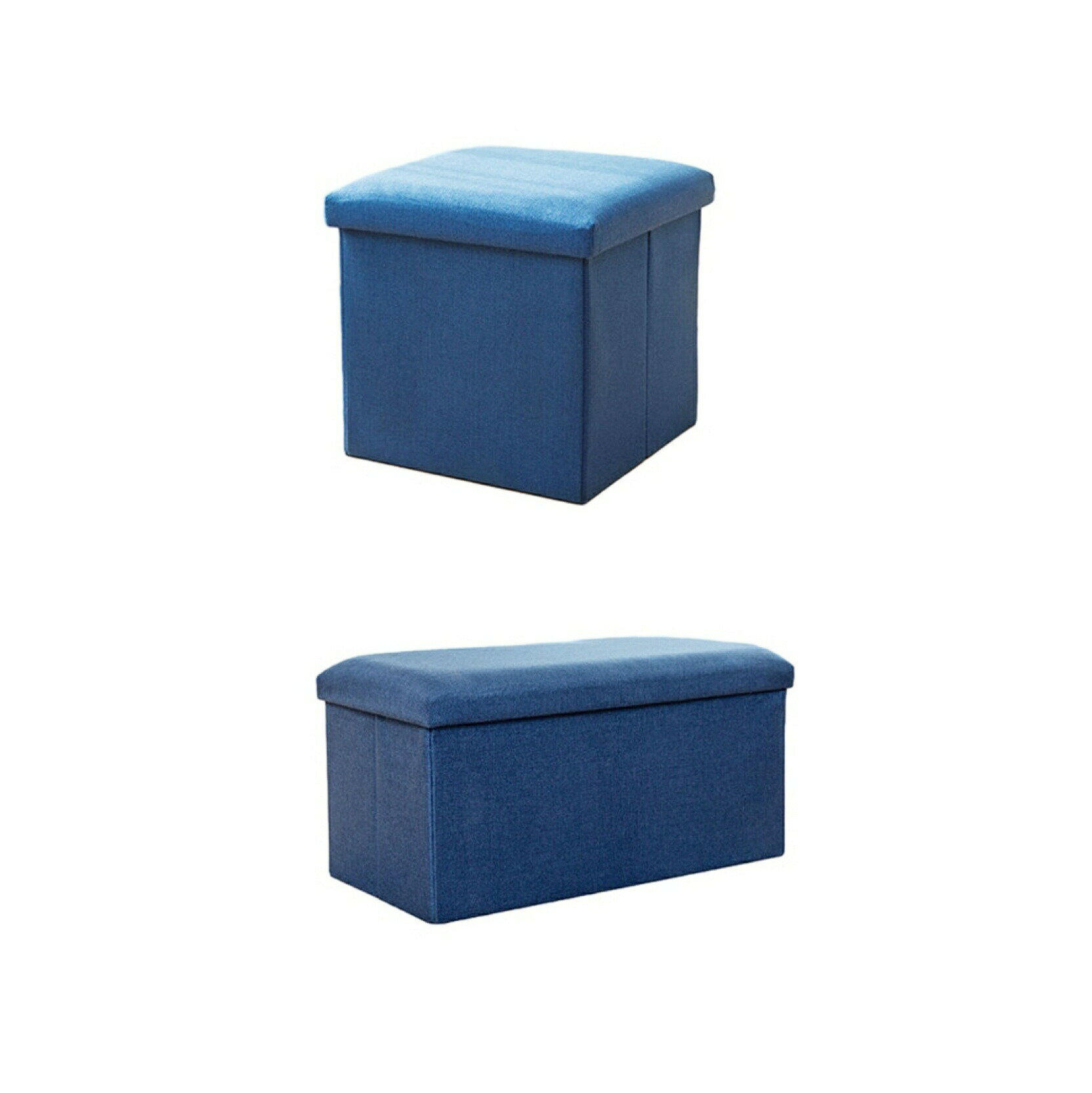 収納スツール オットマン 布製 ボックススツール 単品 足置き 収納 多機能 コンパクト ストレージチェ..