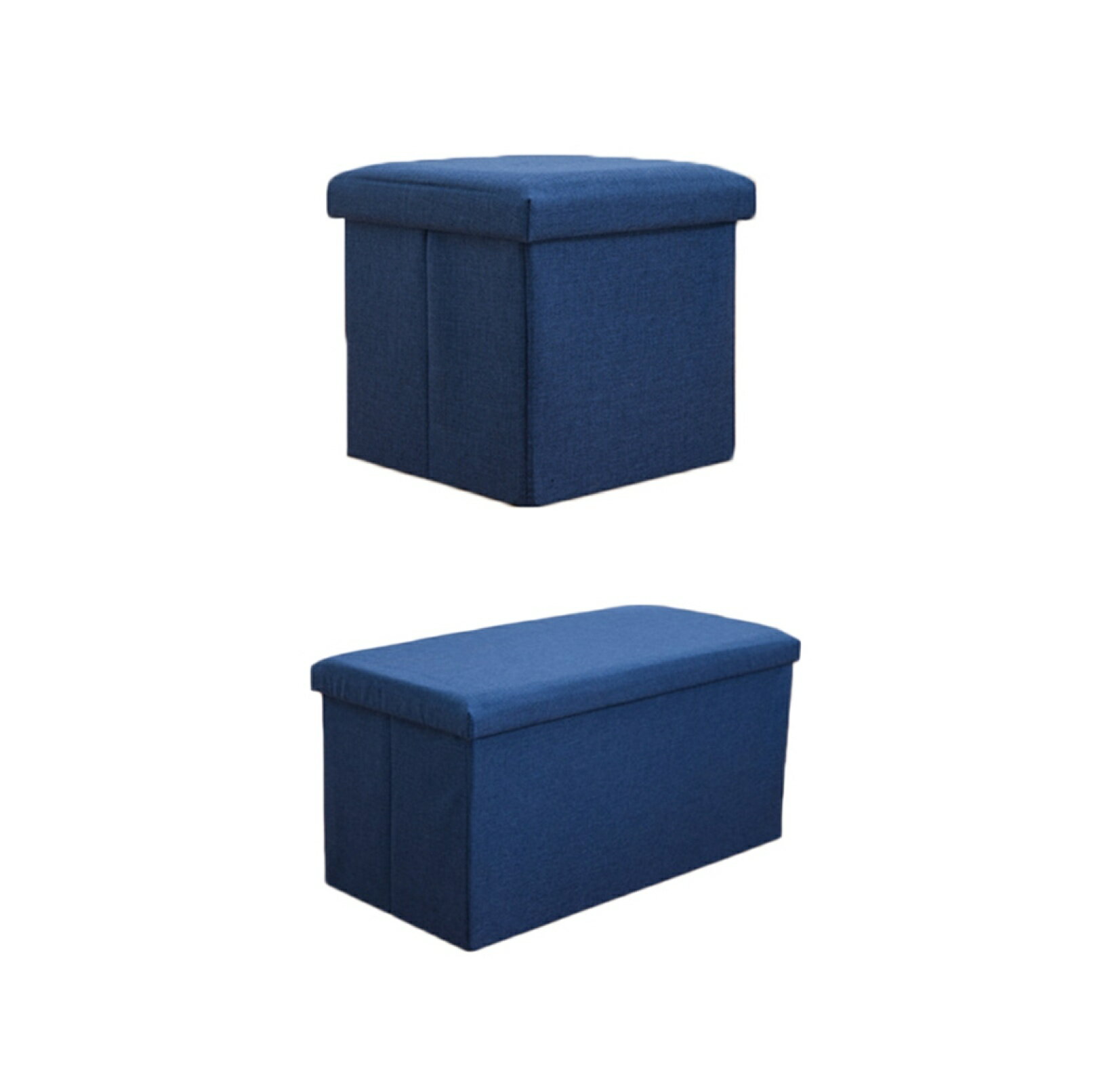 スツール 収納ボックス 綿麻混 収納 多機能 キューブボックス 取っ手付き オットマン 単品 1人掛け 踏..