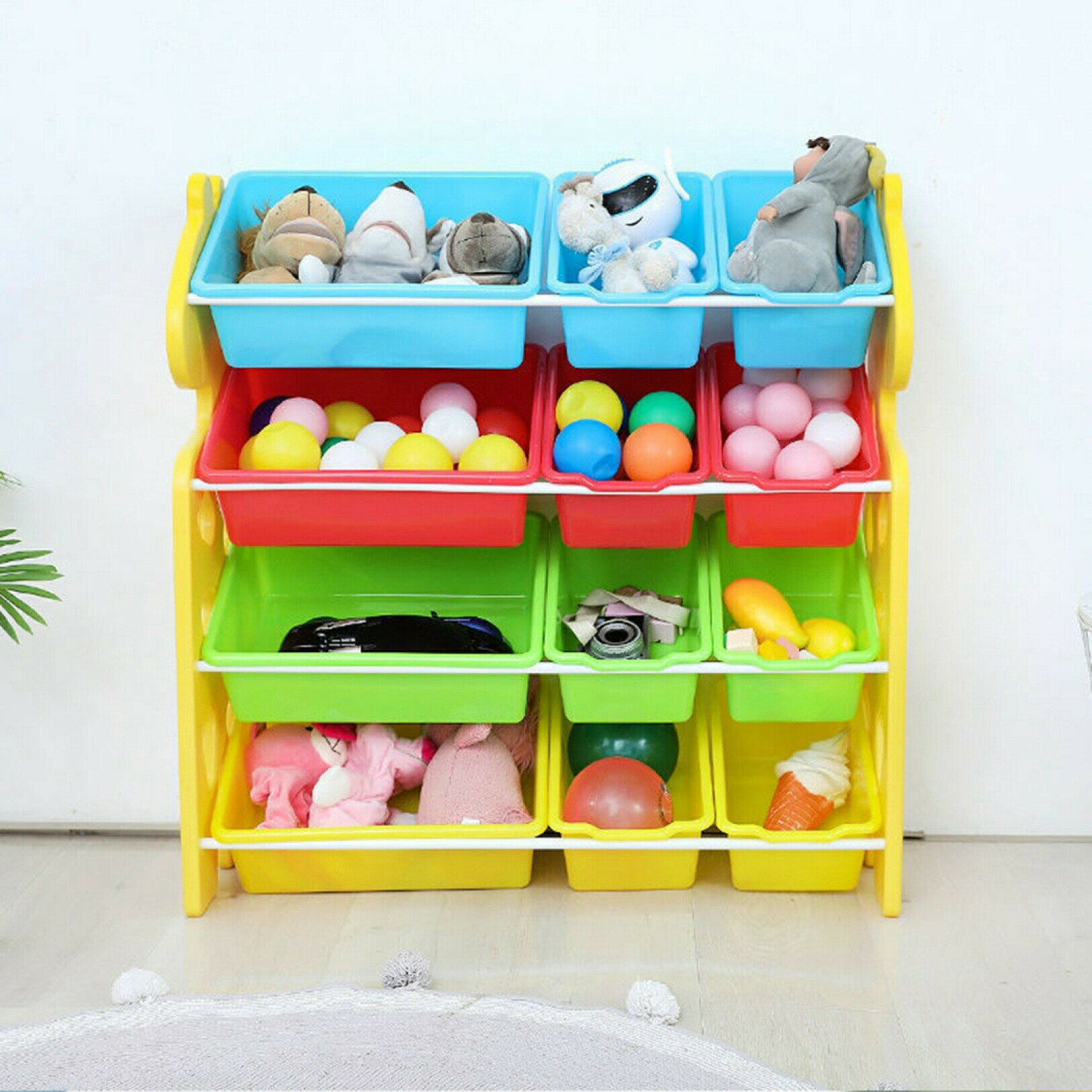 おもちゃ箱 おもちゃ収納ケース おもちゃボックス おもちゃ収納ケース 大容量 子供用 子供用シェルフ 組立カンタン 収納ボックス 収納ケース おもちゃ収納棚 子供部屋 入園 祝い 入学プレゼント 入 [2]