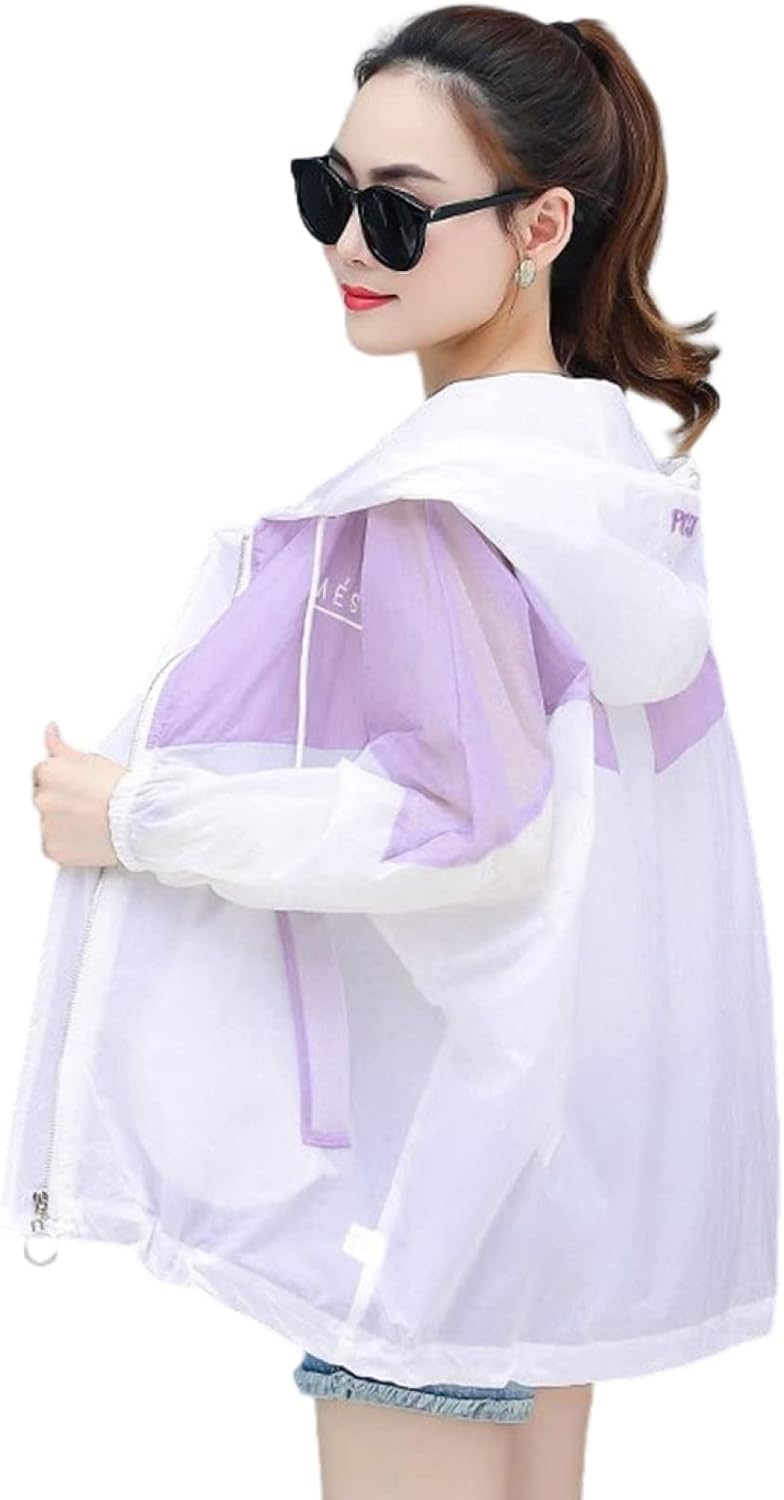 日焼け止め服 レディース ラッシュガードパーカー 春夏 薄手 ゆったり M〜3XL 暑さ対策 冷房対策 超軽量 通気性 速乾 ファッション カジュアル パーカー...