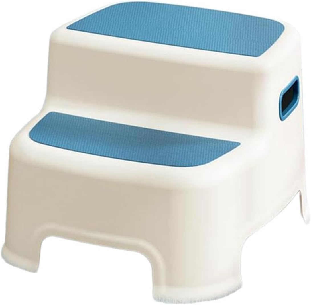 子供?ステップ台 踏み台?バイカラー オシャレ?北欧 手洗い?洗面所 トイレ お風呂 室内 お手伝い レトレーニング 補助台 二段 滑り止め 持ち便利 多機能 足置き?厚め?丈夫 プラスチック キッズ