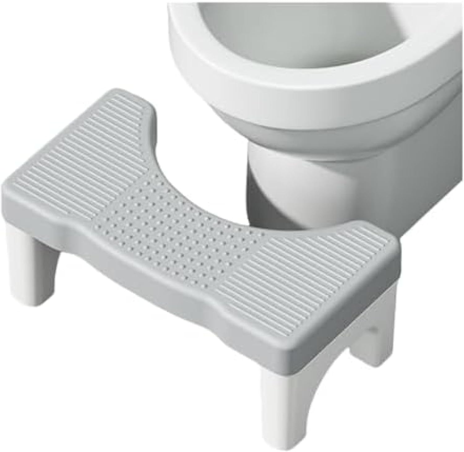 トイレ踏み台 踏み台 トイレステップ 高さ17cm 足置き台 滑り止め付きトイレ足台子供から大人まで 持ち運び 多機能 補助踏み台 (グレー)