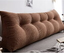 腰枕 クッション 背当てクッション 読書枕 120*25*50cm テレビ枕 60*25*50cm 腰用クッション モダン PPコットン バックレスト ブラウン 立体構造 蒸れない ソフト 座椅子 在