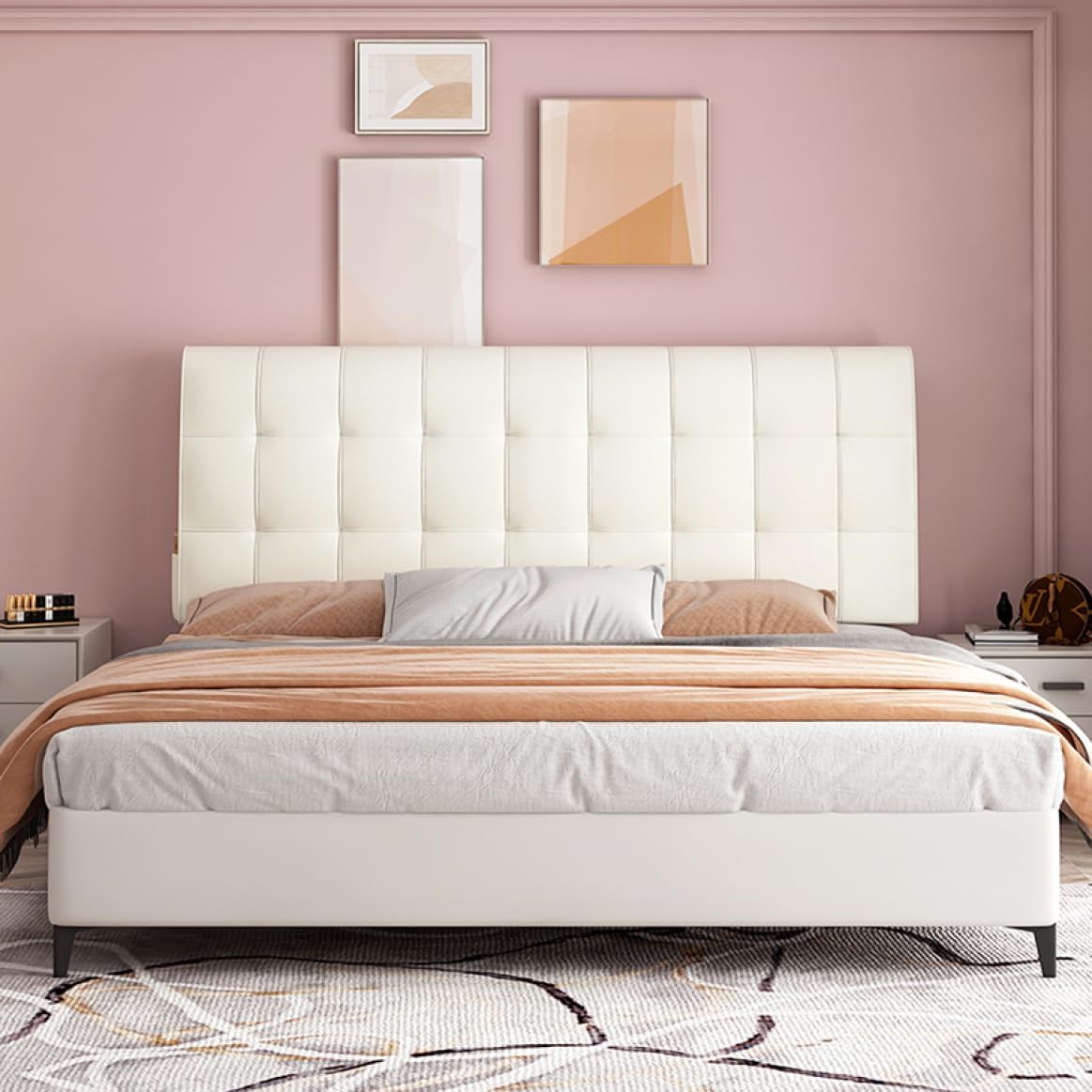 バックレストクッション ヘッドボード 90*60*6 クッション 背もたれ ベッド せもたれ クッション ベッド ヘッドボードなしベッド 背もたれクッション 大きい カラー1 ロング ベッド用クッショ [2]