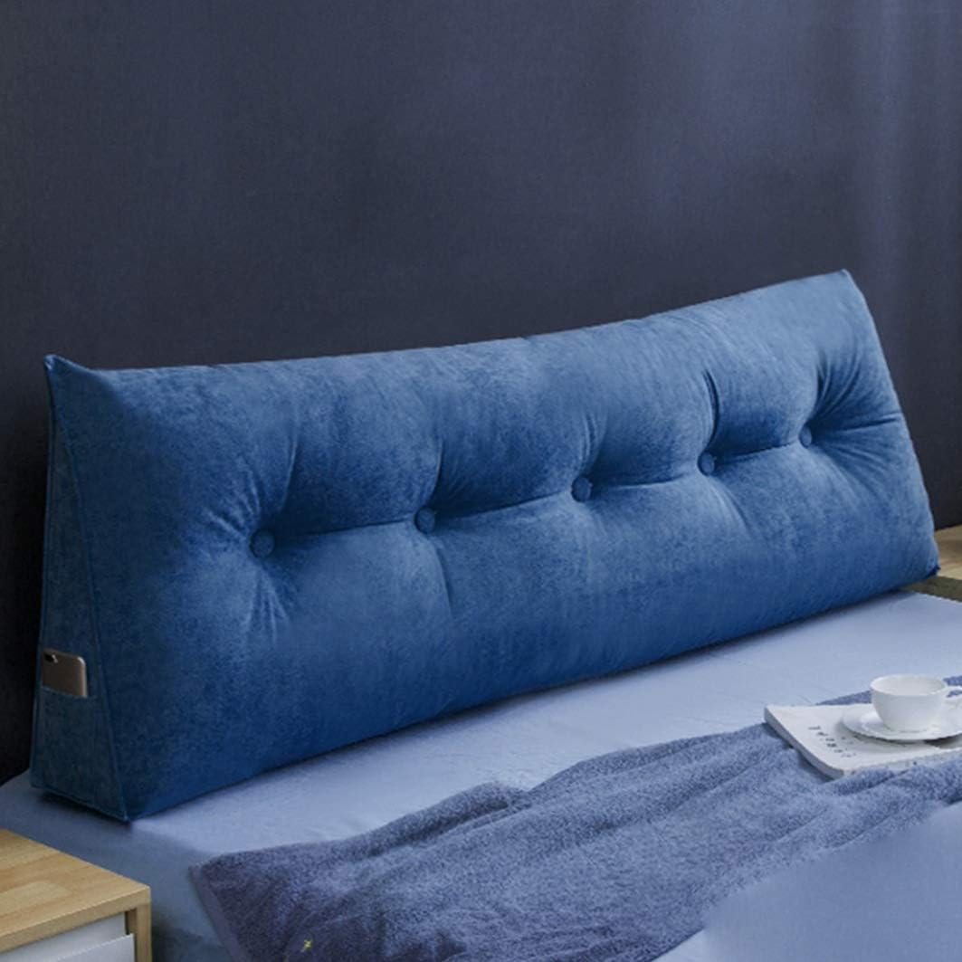 ヘッドボードクッション 純色 ウェッジ枕 100*50*20cm 三角クッション 弾力性 ふわふわ パッド 柔らかい 取り外し可能 ソファ ベッド 椅子用 背中 仮眠用 背もたれ クッション ベッドク