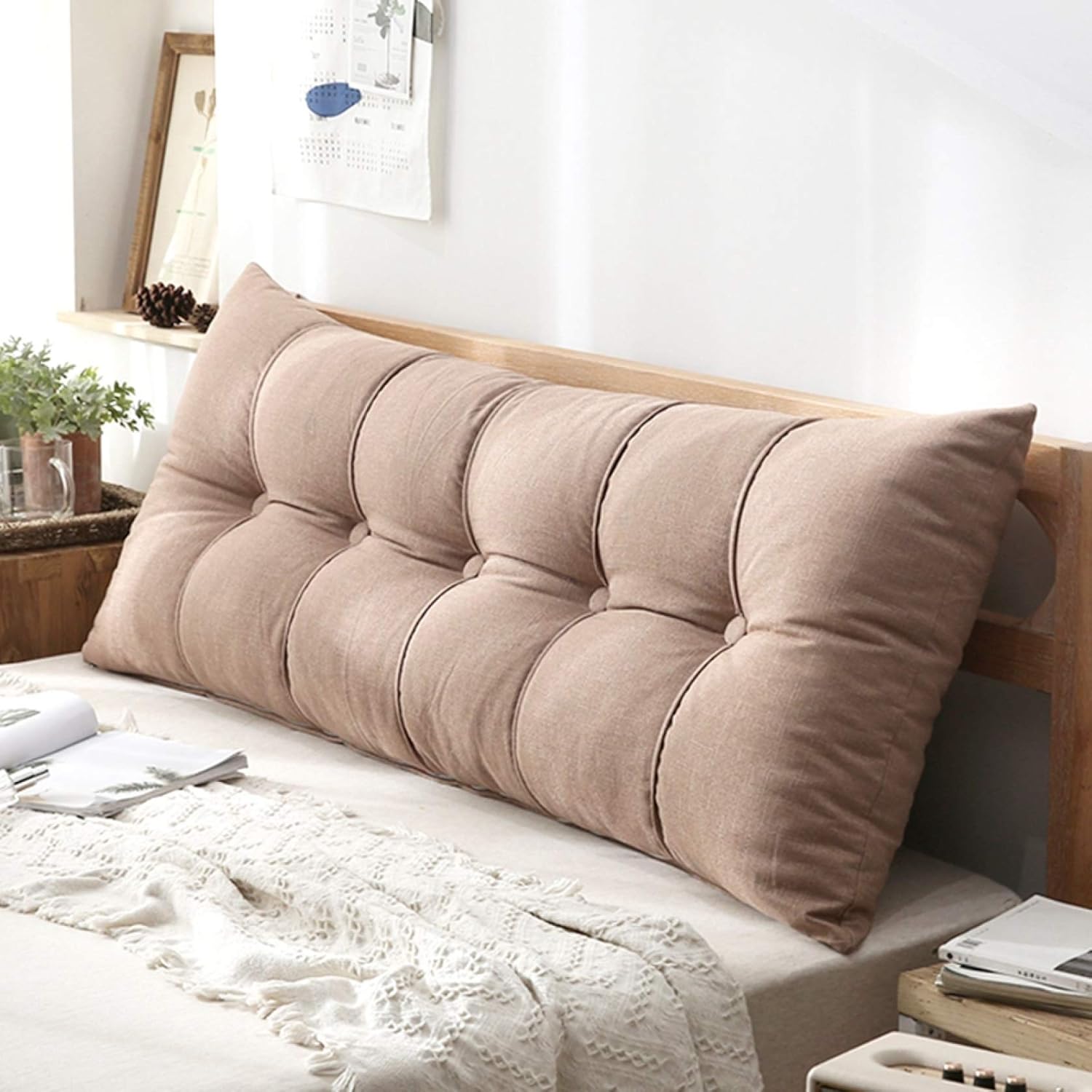 背もたれ クッション ロング 大きい T- 長方形 クッション 低反発 レストクッション 大きい 背当て 腰..