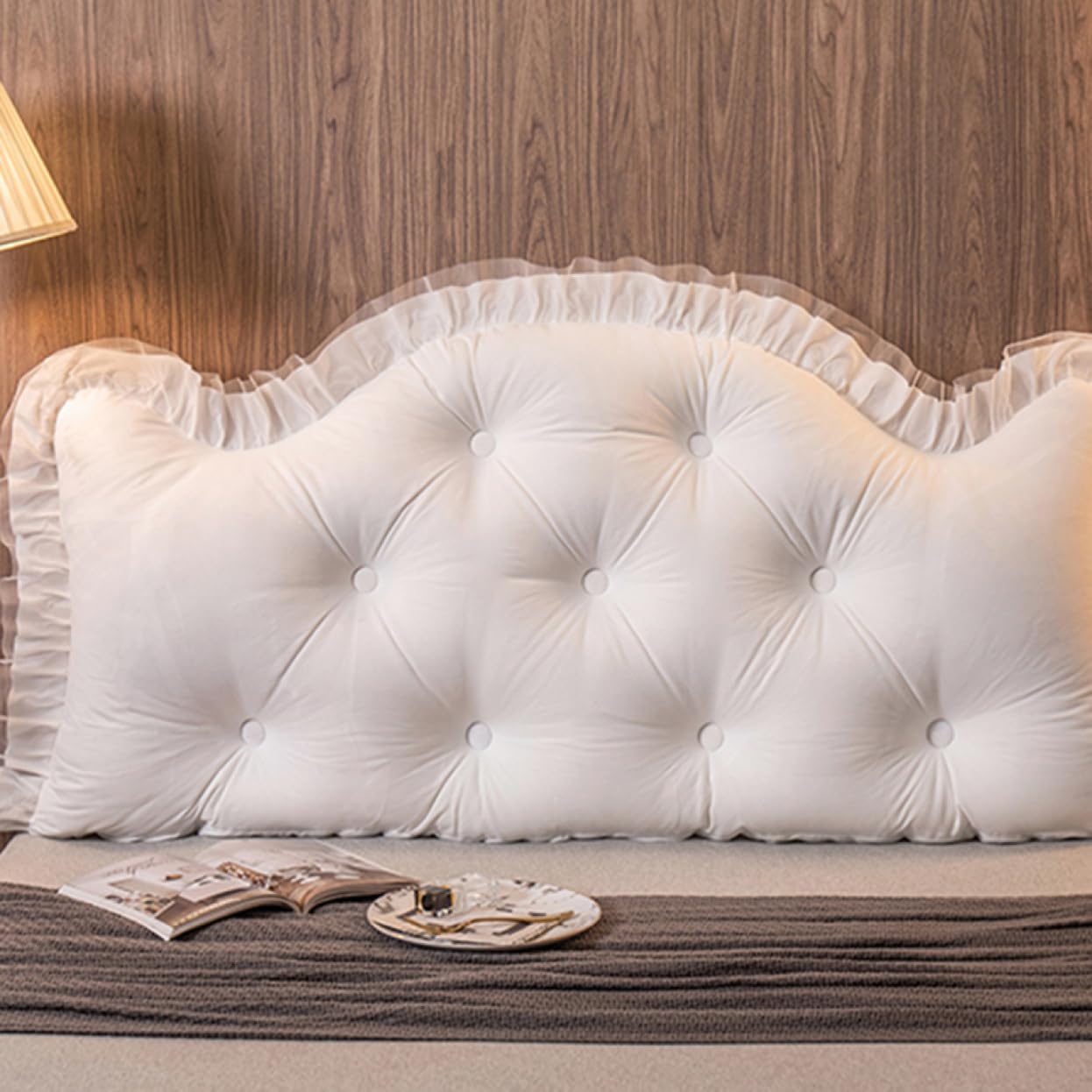 姫様 背もたれ 90*50*15 クッション ベッド 背もたれクッション おしゃれ 三角クッション ソファー ベッドの上 背もたれ ベッド用 一人暮らし インテリア 雑貨 カラー1 うつぶせ うつ伏せ