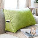 ソファークッション ベッド用 90*35*20cm 一人暮らし クッション ウェッジ枕 大きい 背もたれクッション おしゃれ シンプル 読書用 三角 ごろ寝 洗...