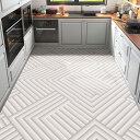 キッチンマット 拭ける台所マット 防水 防汚 スタイル 厚手 滑り止め加工 80*120cm 低反発 踏み心地良い お手入れ簡単 食器保護 北欧 疲労軽減 足に...