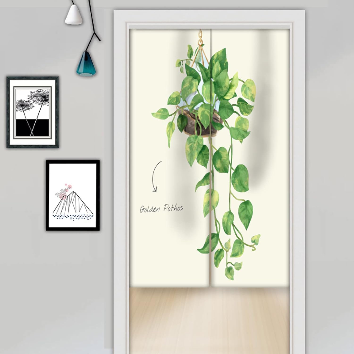 暖簾?のれん?北欧 綿麻 シンプル 85*150cm 間仕切り ロング おしゃれ 目隠し のれん 暖簾 ボタニカル 目隠しカーテン 洗える レトロ 出入り口 玄関 カラー11 インテリア おしゃれ テ