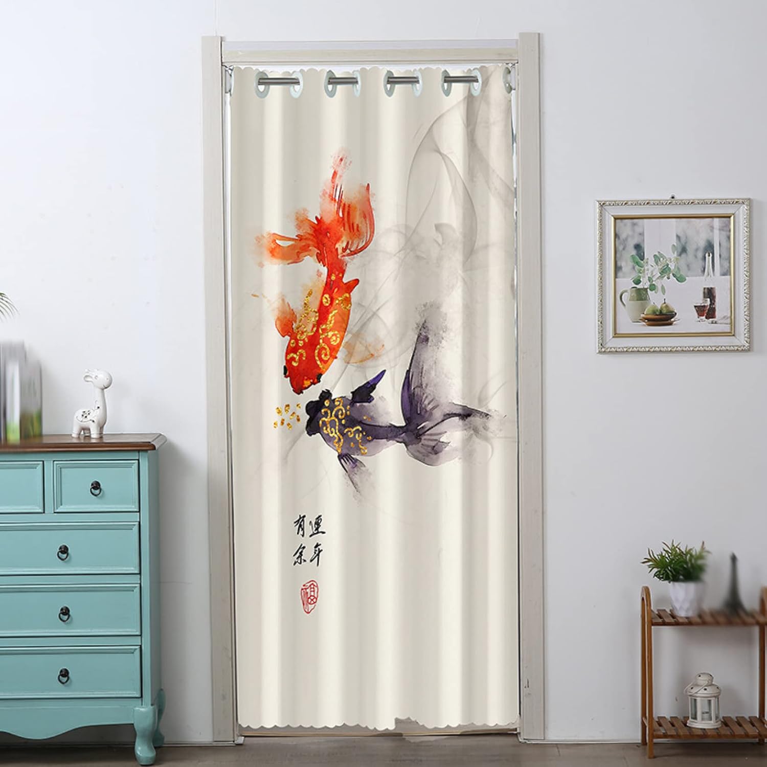 間仕切りカーテン アコーディオン のれん おしゃれ 防寒 断熱 保温 暖簾 遮光 ドアカーテン 仕切り ハトメ仕様 120*200cm 冷気遮断 省エネ ロング 防音 目隠し 北欧 花 台所 寝室 階