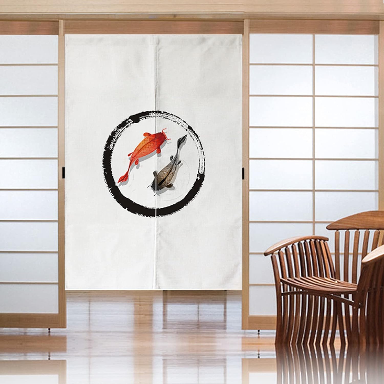 桜 さくら のれん目隠し 間仕切り おしゃれ 遮光 ロング 暖簾 洗濯可 インテリア 玄関 キッチン 洗面所 B120*170cm リビング 飲食店 出入り口 トイレ 幅86x143cm 開店祝い カ