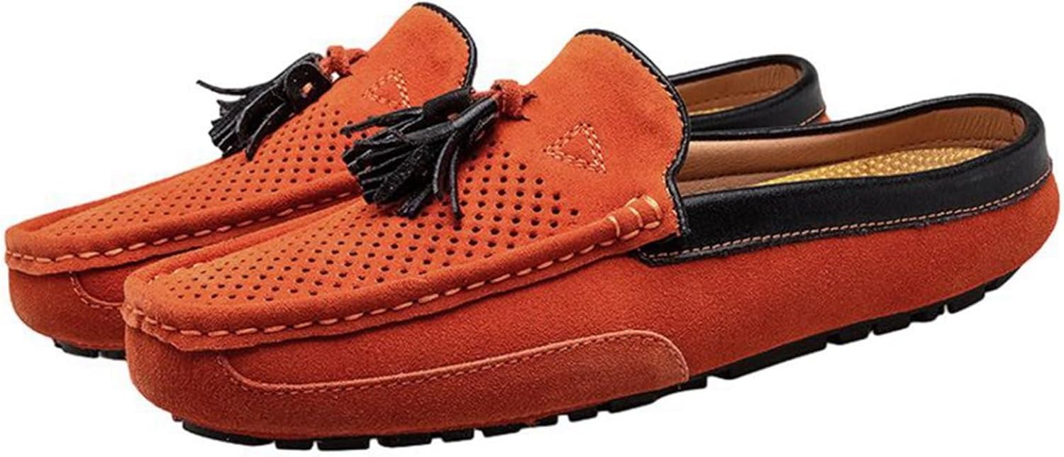 メンズ ドライビングシューズ 革靴 サンダル タッセル スエード調 大きいサイズ 通気性 ローカット モ..