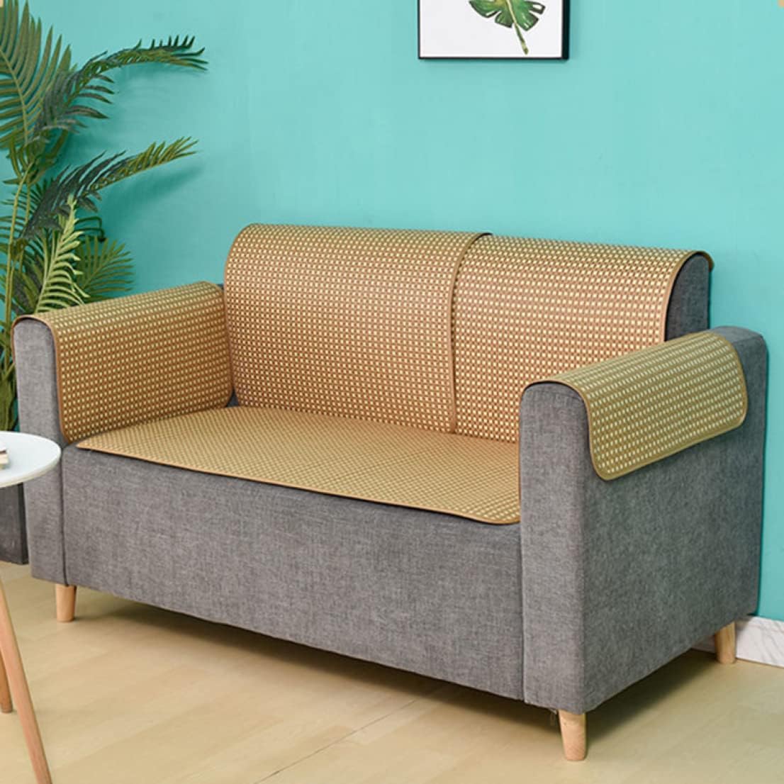 ソファカバー かけるだけ ズレない おしゃれ マルチカバー 多機能 北欧 ペット用 出窓用 ソファー 竹マット 竹シーツ 夏 カラー1 涼しい 座布団 クッション 防塵 汚れ防止 滑り止め 爪とぎ防止