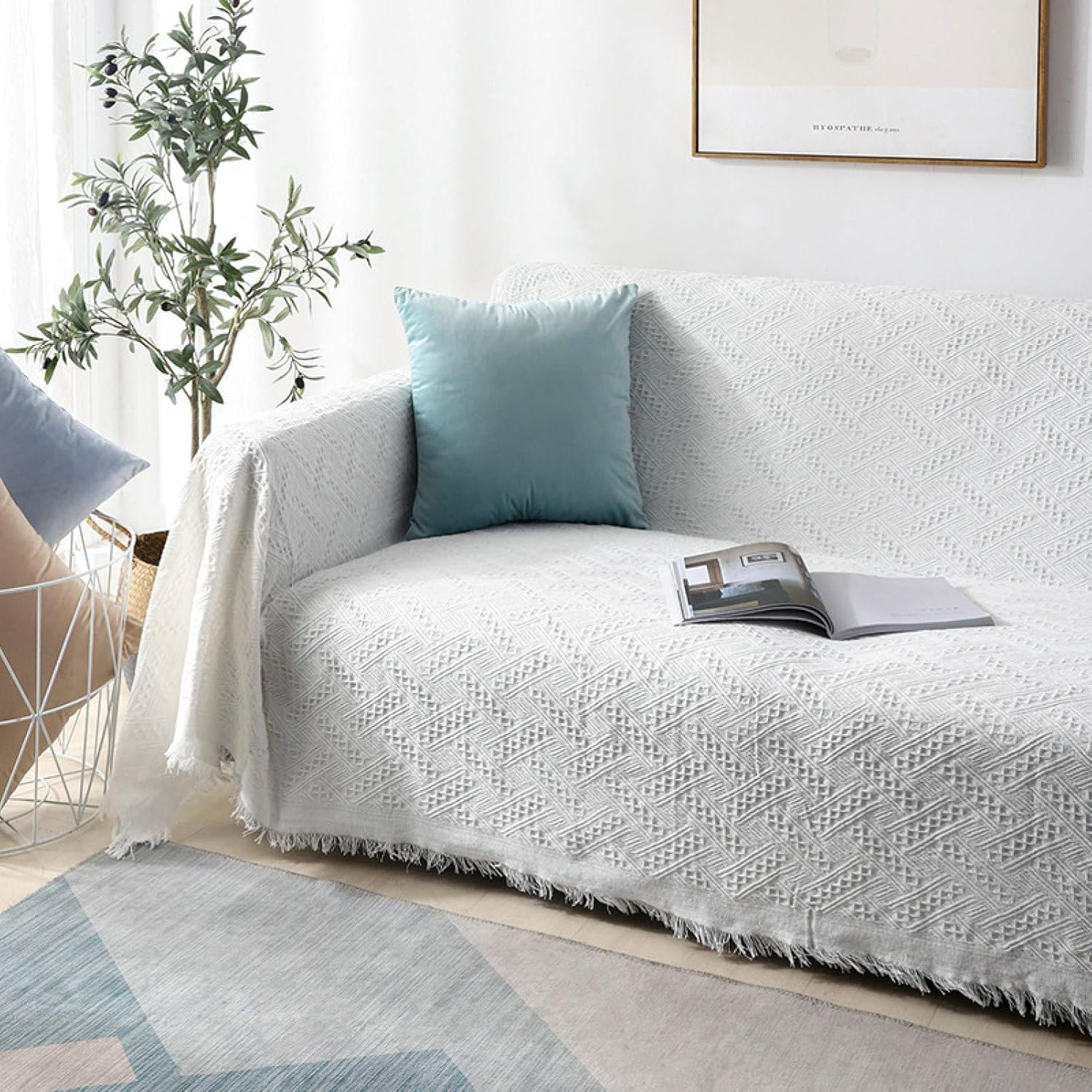 マルチクロス マルチカバー 柔らか カラー 北欧 ヨーロッパ ソファーカバー 厚手 花柄 ゴージャス フリル レトロ ジャカード エレガント ソファカバー 雑貨 多用途 可愛い 保護カバー お手入れ簡