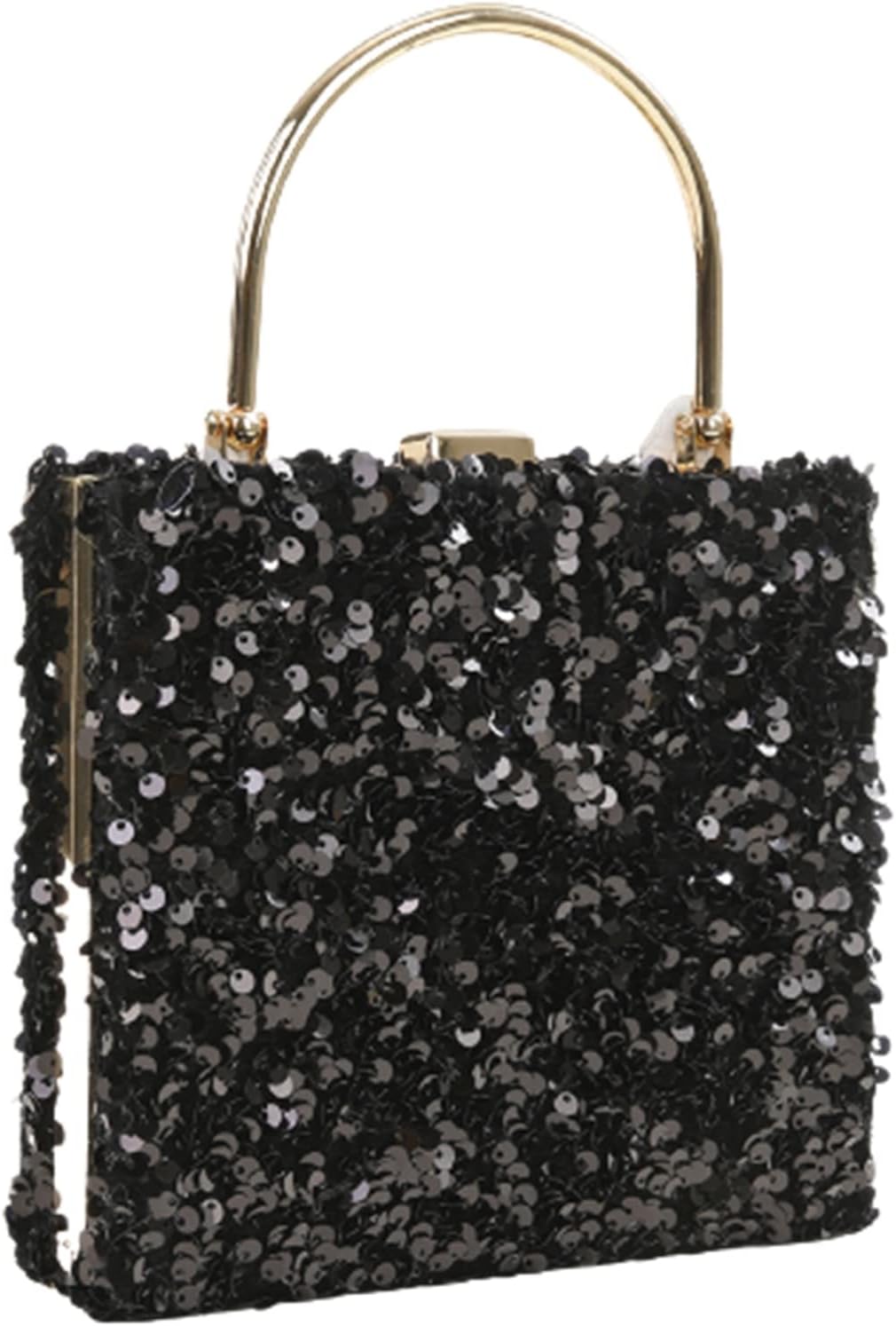 スパンコール クラッチバッグ パーティーバッグ エレガント ビーズ イブニングバッグ スクエアバッグ おしゃれ キラキラ ゴージャス 結婚式 謝恩会 入学式 演奏会 卒業式 レディース ショルダーバッ(4)